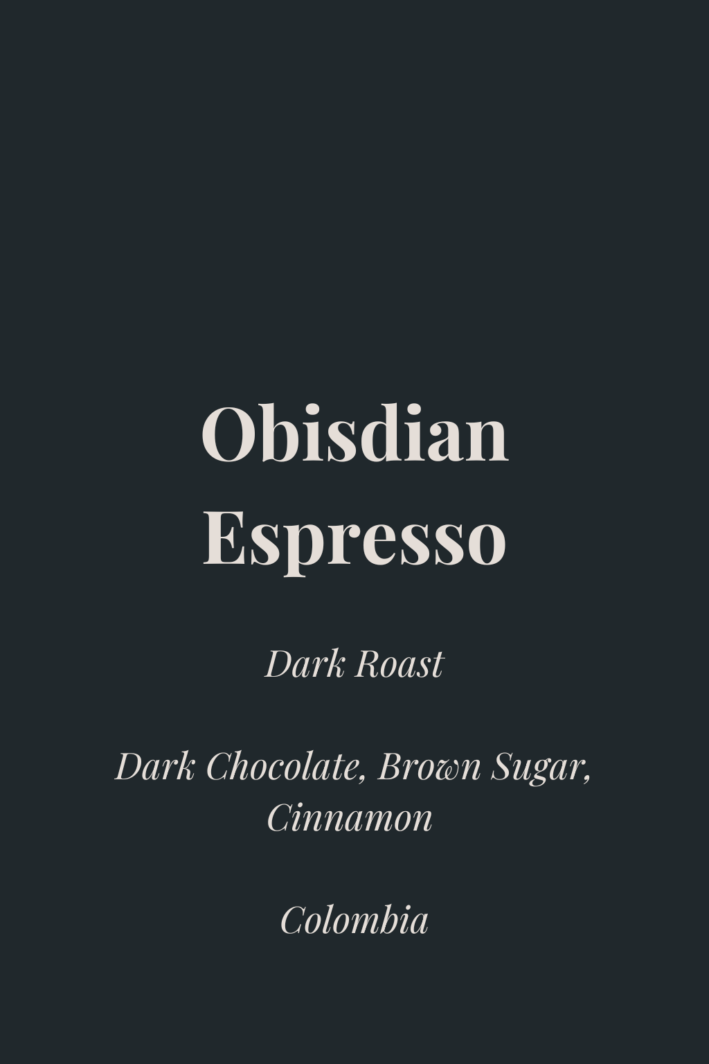 Obsidian Espresso