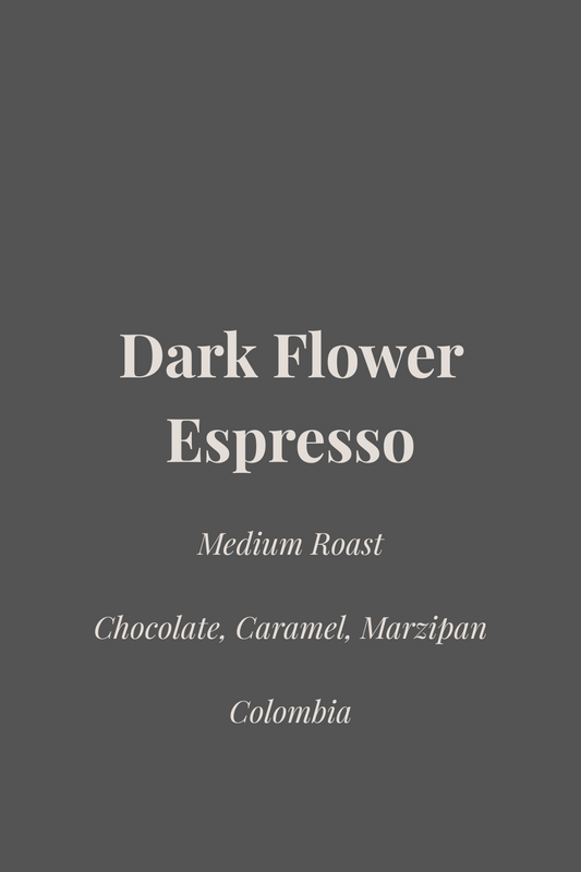 Dark Flower Espresso EA Decaf - Colombia El Vergel (Natural) - Premium Whole Bean Coffee