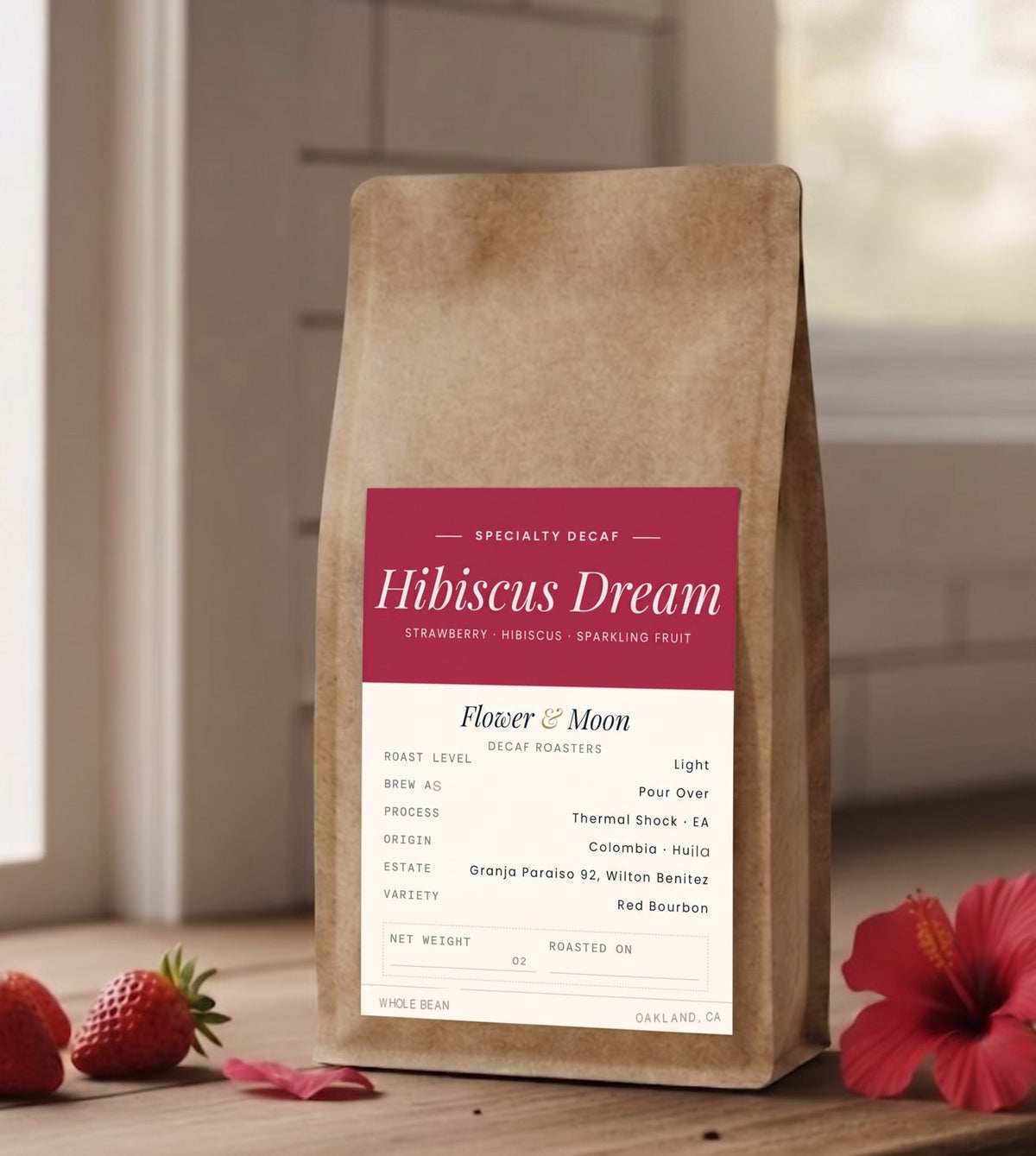 Hibiscus Dream decaf, single origin from Huila, Colombia